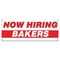 Signmission Now Hiring Bakers Banner Apply Inside Accepting Application Single Sided B-30197 - alternate 1